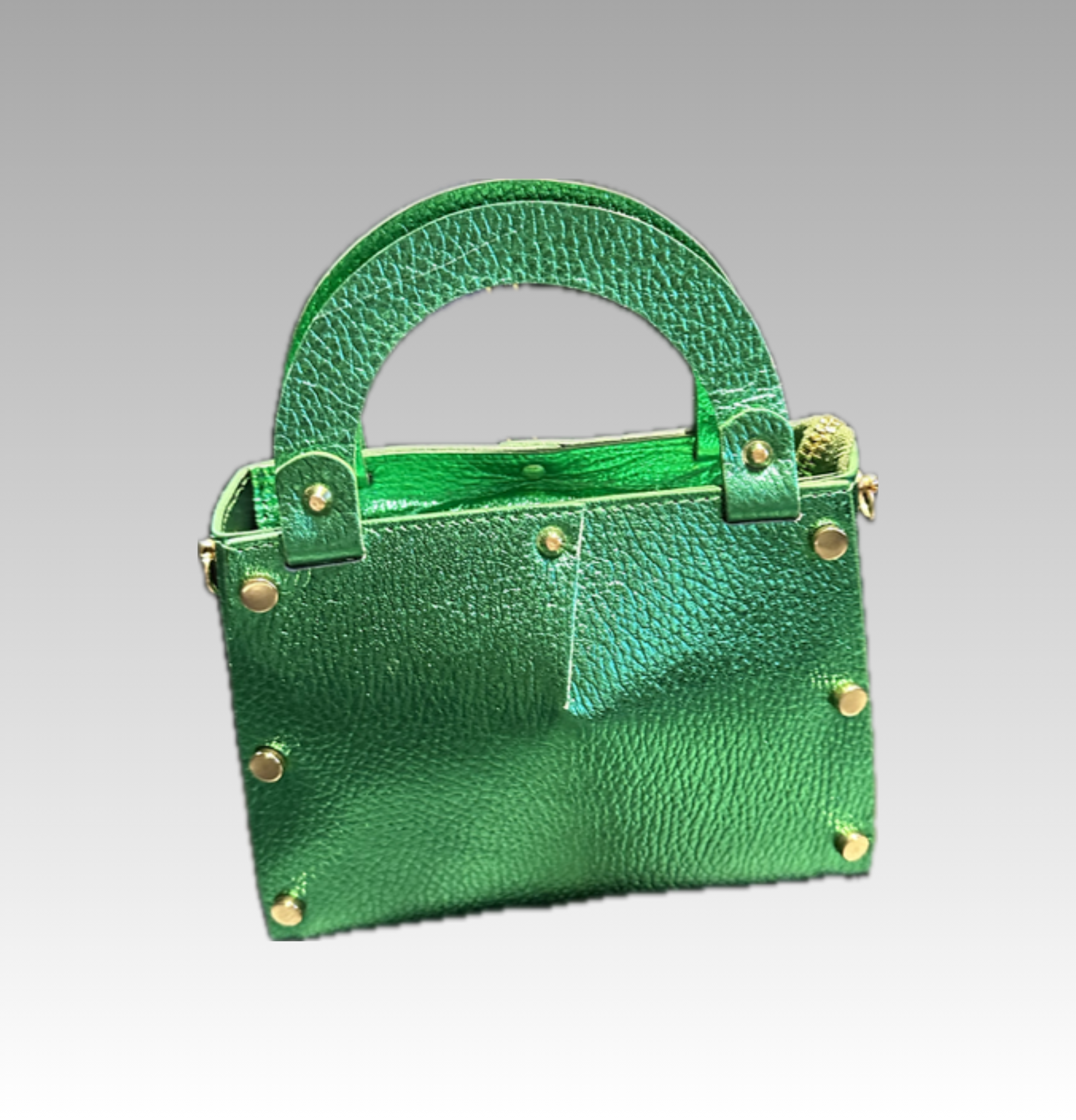 Stylish Green Leather Handbag
